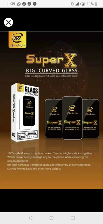 SUPER X GLASS AVAILABLE IN ALL MODELS  uploaded by AST ACCESSORIES  on 5/15/2023
