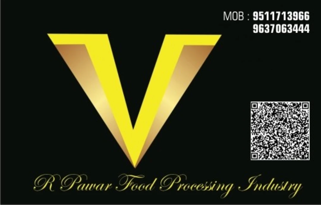 Visiting card store images of V R PAWAR FOOD PROCESSING INDUSTRY
