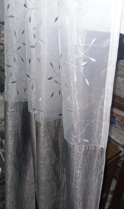 Tissue embroidered Curtains uploaded by ANURAG CREATIONS on 5/15/2023