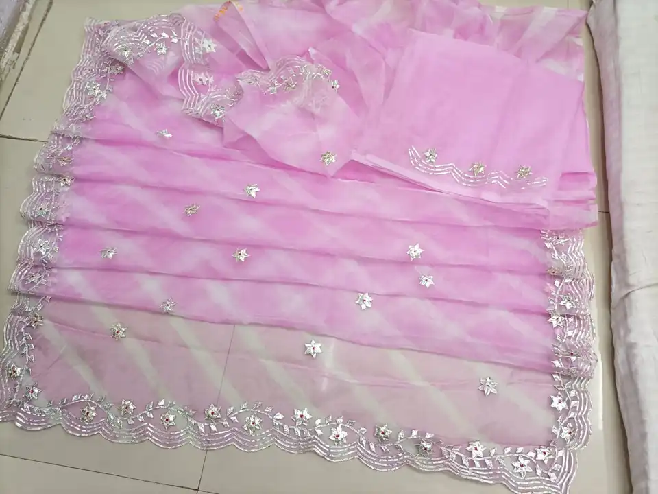 🥳Pure Organza Fabric....🥻
LAHERAY SALL SALL SALL
💃🏻 Savan Special Fancy Colour Matching Chart 😍 uploaded by Gotapatti manufacturer on 5/15/2023
