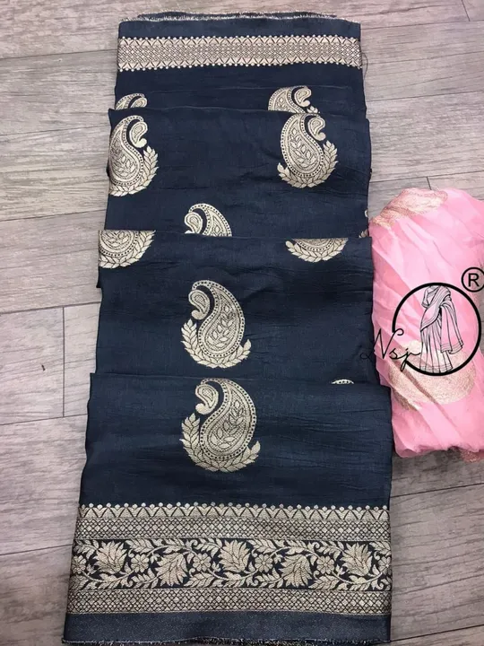Presents  unique Saree*  damaka damaka

beautiful  colour combination saree for all ladies 

💖💖new uploaded by Gotapatti manufacturer on 5/15/2023