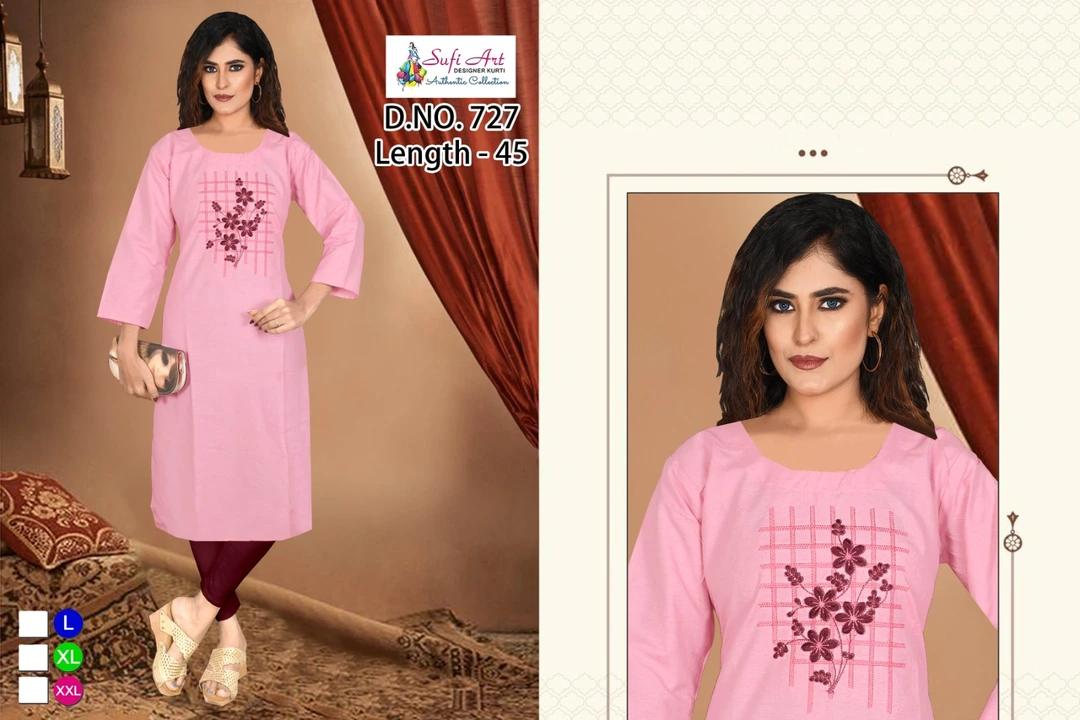 Pyur cotton kurtie  uploaded by Kashida fashion on 5/16/2023
