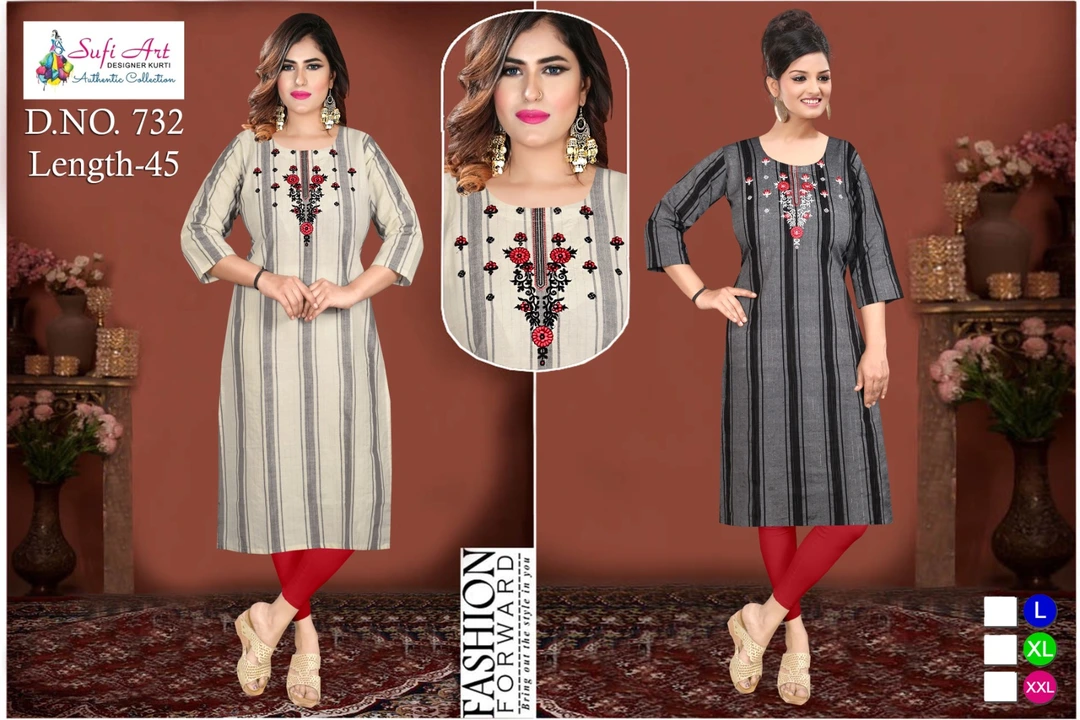 Pyur cotton kurtie  uploaded by Kashida fashion on 5/16/2023