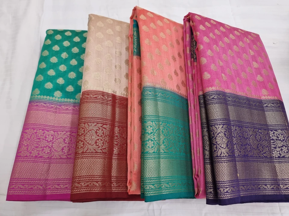 Pure chinya silk saree uploaded by ASJAD SHAUQI SAREES on 5/16/2023