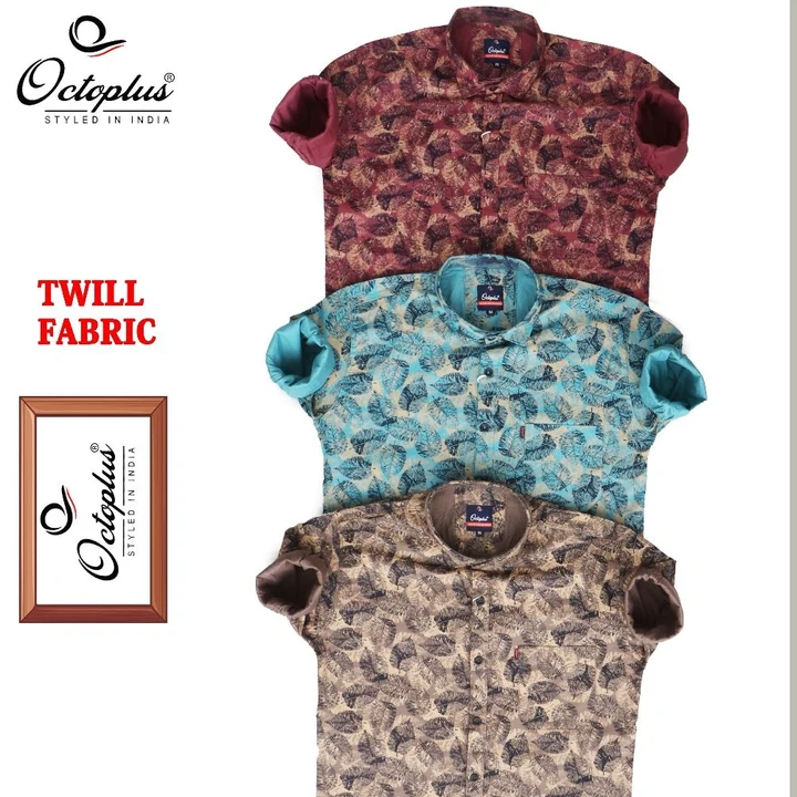 Octoplus twill digital printed shirt uploaded by HANJARI TEXTILE on 5/16/2023