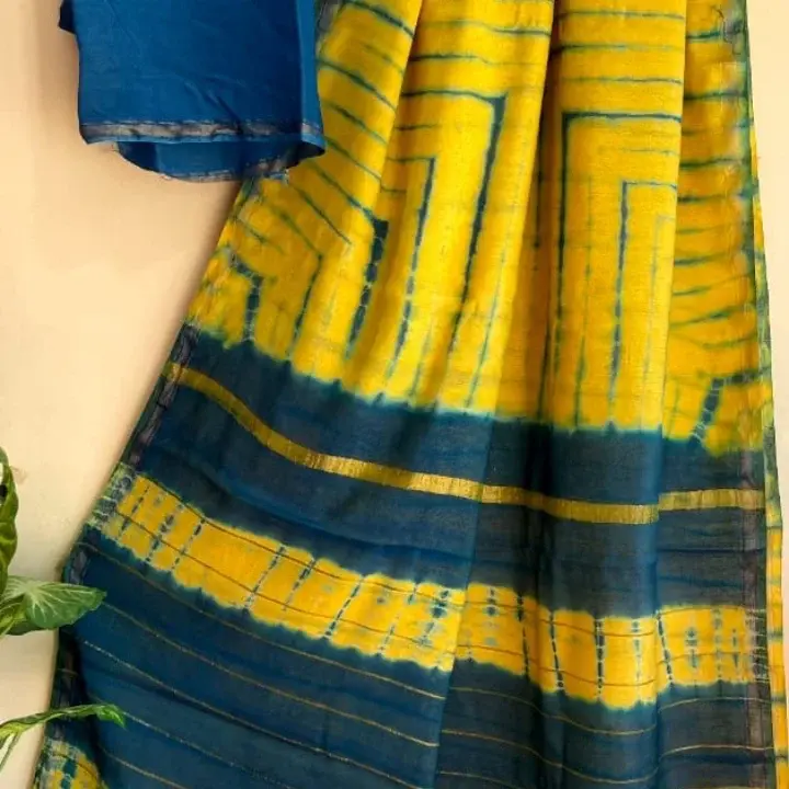 Chanderi handloom printed saree uploaded by business on 5/16/2023