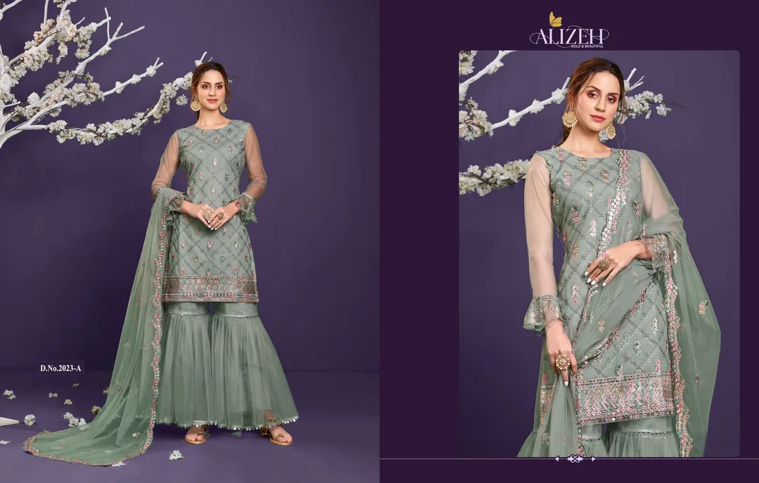*ALIZEH OFFICIAL*

*_ MURAD VOL 5_*

A Premium Sharara Collection With Beautiful Colors And Embroide uploaded by Aanvi fab on 5/16/2023