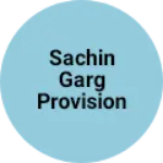 Business logo of Sachin garg provision store