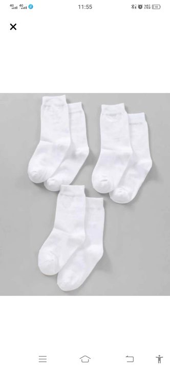 White socks cotton  uploaded by Ritesh enterprise on 5/16/2023