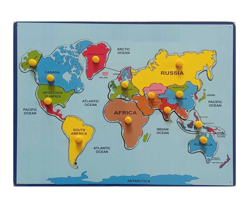 Wooden World Map Puzzle for Kids uploaded by business on 5/16/2023