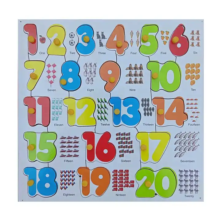 Wooden Number Puzzle Board for Kids  uploaded by Uranus Enterprises on 5/16/2023