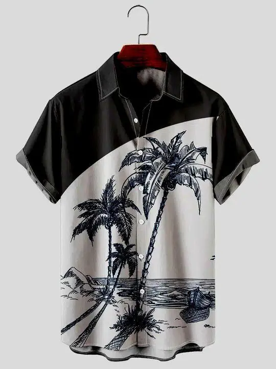 Coconut Tree  Printed Stylish Shirt uploaded by Young Trends on 5/16/2023