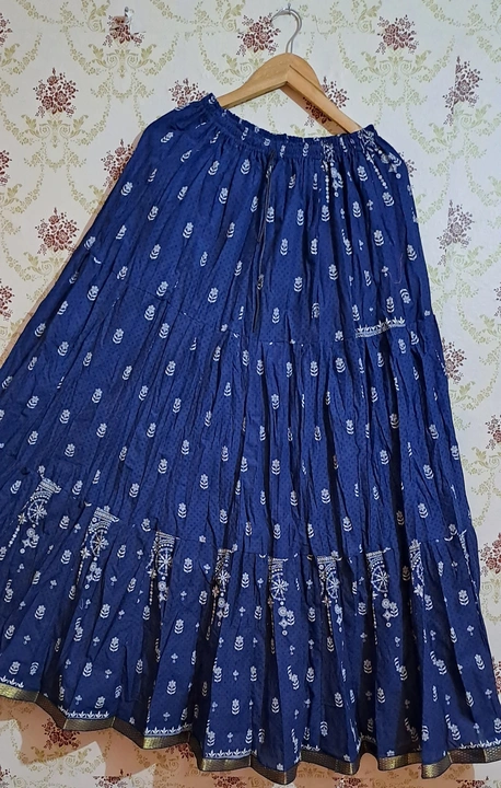 Cotton printed big flair skirts  uploaded by Rama exports on 6/3/2024