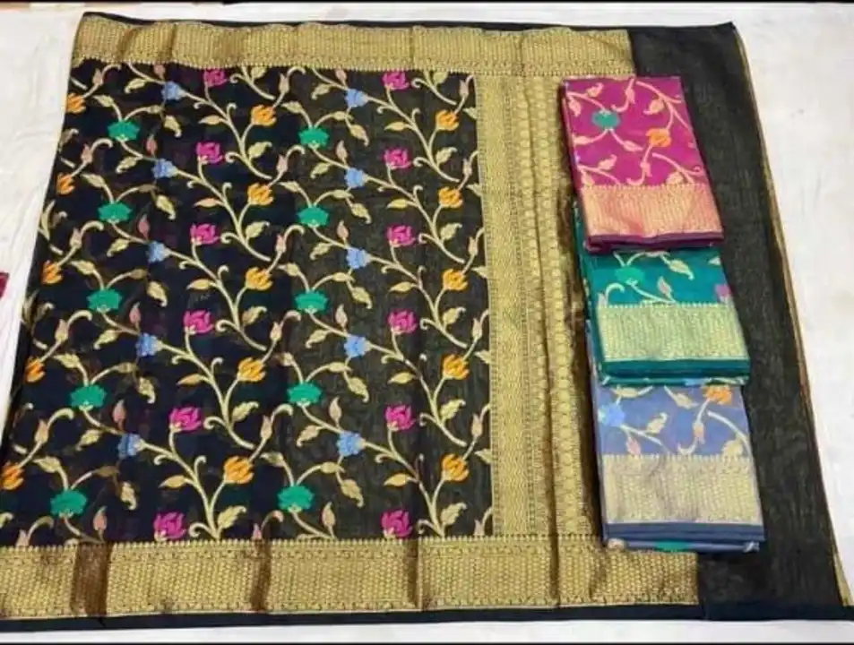 Banarasi cotton zari Buta and Buty manufacturing sarees  uploaded by Arbaz sarees manufacturer  on 5/16/2023