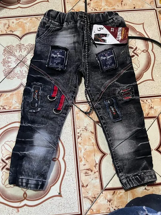 KID  BLACK DNM PRINTED+ FUNKY JEANS  SIZE { 20 to 30 } NEW STOCK AVAILABLE  uploaded by Rr fashion on 5/16/2023