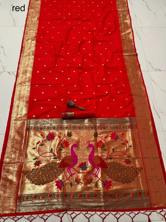 Pure soft kanchivaram silk saree uploaded by VARDHAK COLLECTION  on 5/16/2023