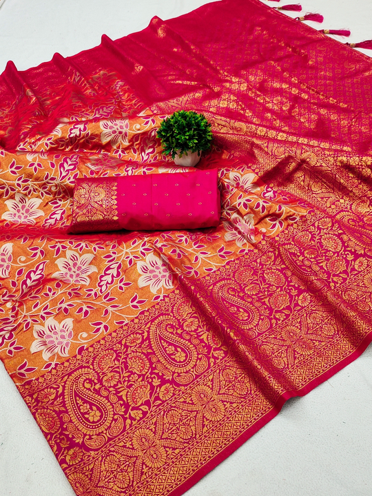 Kanjivaram silk saree uploaded by VARDHAK COLLECTION  on 5/16/2023