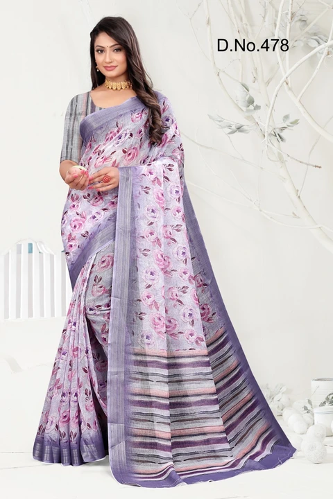 Post image Hey! Checkout my new product called
Women's digital print pure linen saree .