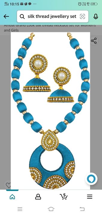 Thread jwellery set uploaded by Gauri garments on 5/16/2023