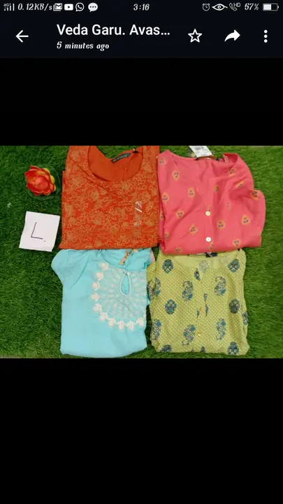 Post image I want 5 pieces of Avasa Kurtis  at a total order value of 1200. I am looking for Awaas Kurtis or fusion . Please send me price if you have this available.