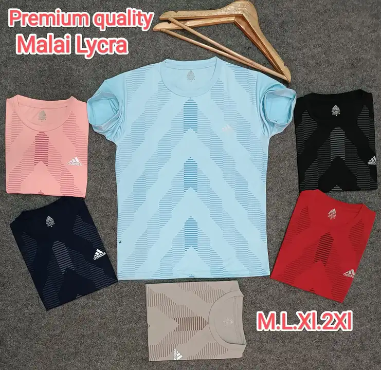 Premium quality ultra soft malai lycra half sleeve tshirt for men  uploaded by B.M.INTERNATIONAL on 5/16/2023