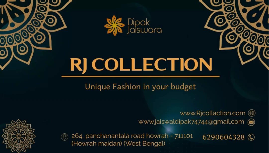 Visiting card store images of RJ collection