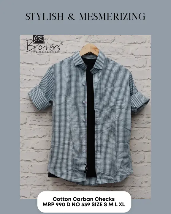 Men's Cotton Checks Shrit  uploaded by Jk Brothers Shirt Manufacturer  on 5/16/2023