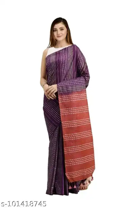 Baswara Saree With Strip Body  uploaded by Kiran Textile on 5/16/2023