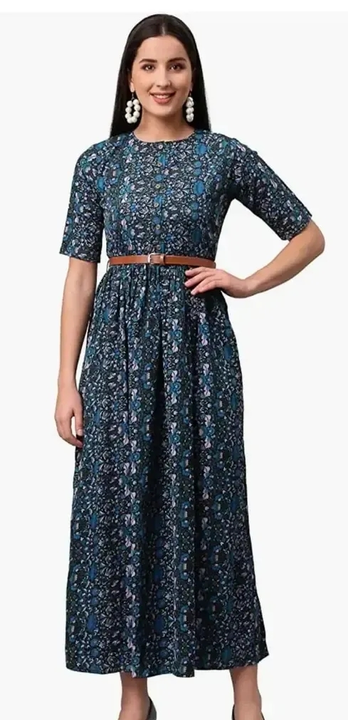 Stylish Poly Crepe Dress For Women uploaded by Girls collection  on 5/19/2024