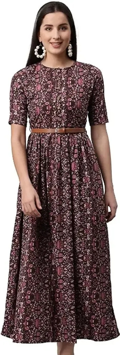 Stylish Poly Crepe Dress For Women uploaded by Girls collection  on 5/16/2023