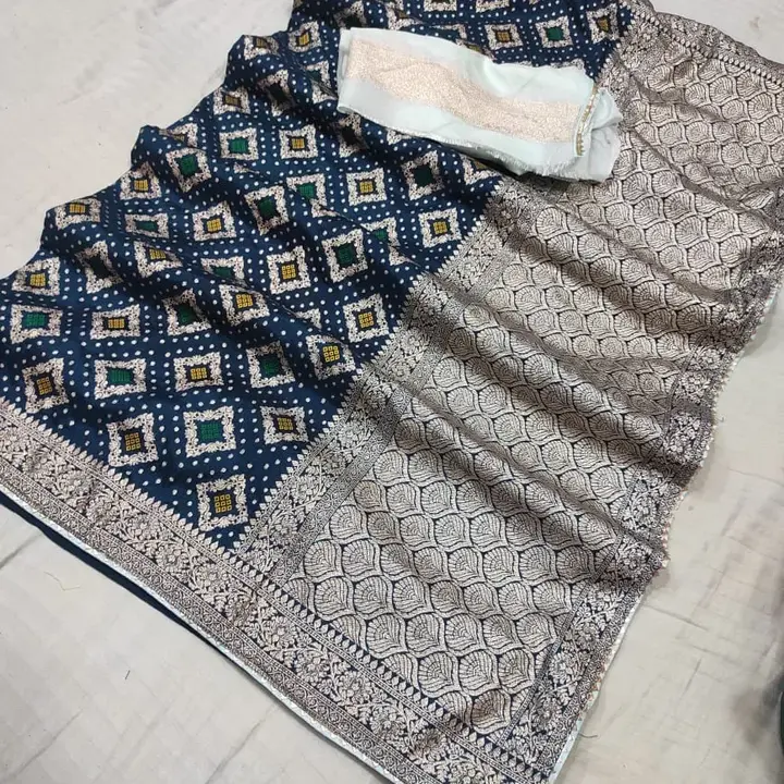 Rasian Dola Silk fabric uploaded by Deepika Designer Saree on 5/16/2023