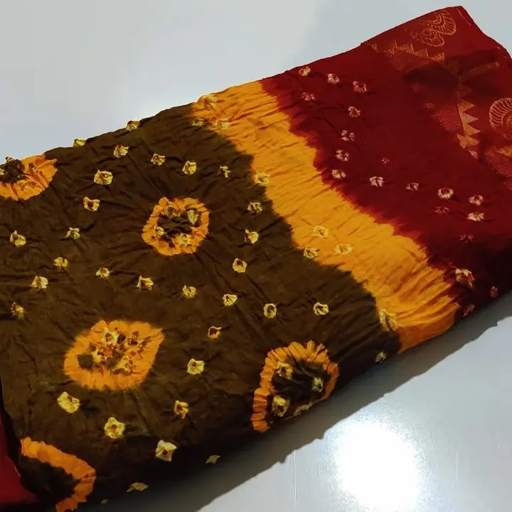 Bandhej saree4 uploaded by K.p.creation on 5/16/2023