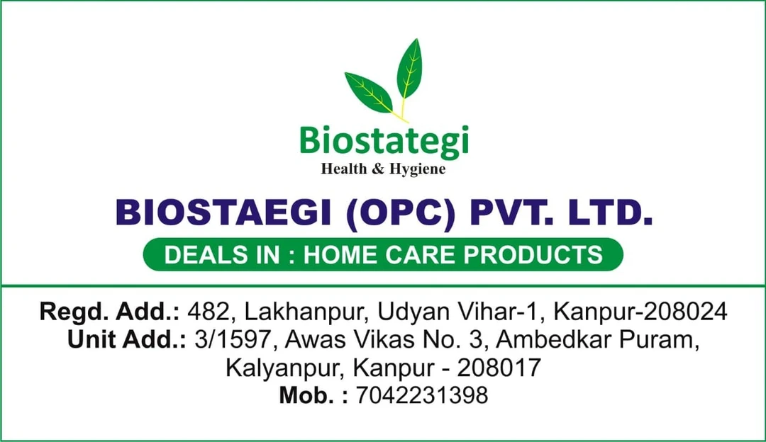 Visiting card store images of Biostategi(opc) pvt ltd