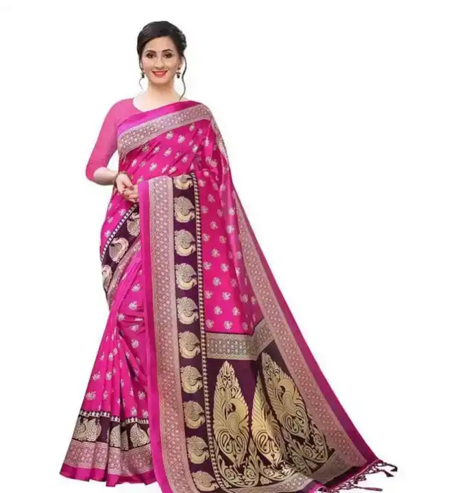 BHAGALPURI..SAREE.. 
FRESH ..STOCK WITH BLOUSE FULL SIZE
MIN ORDER=50 PIECES

RATE.. uploaded by Shubharambh on 5/29/2024