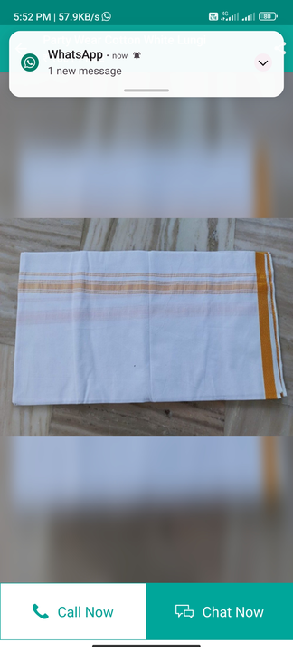 Cotton White Dhoti with Golden border  uploaded by business on 5/16/2023