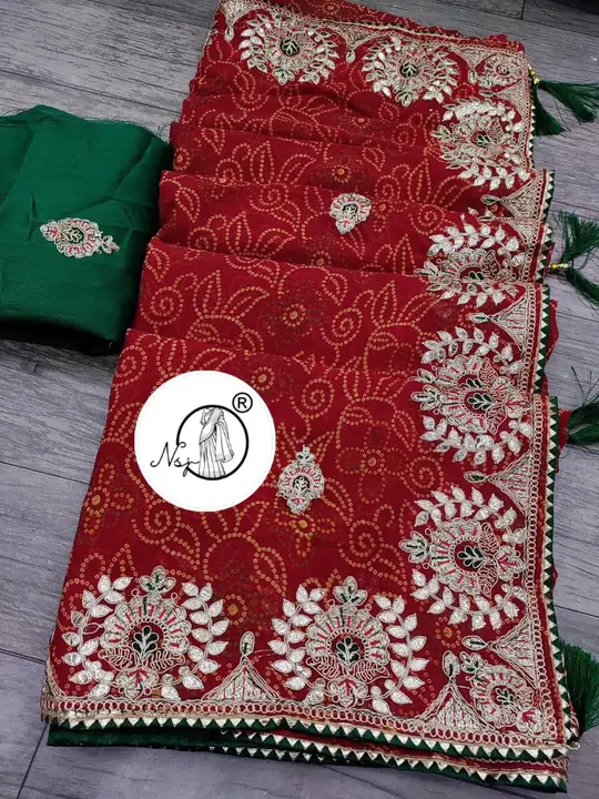 presents mottra and chunnr saree

beautiful colour combination saree for all ladies 

👉keep shoppin uploaded by Gotapatti manufacturer on 5/16/2023