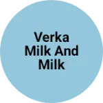 Business logo of Verka milk and milk products