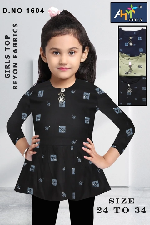Rayon girls top uploaded by Ahm garments on 6/3/2024