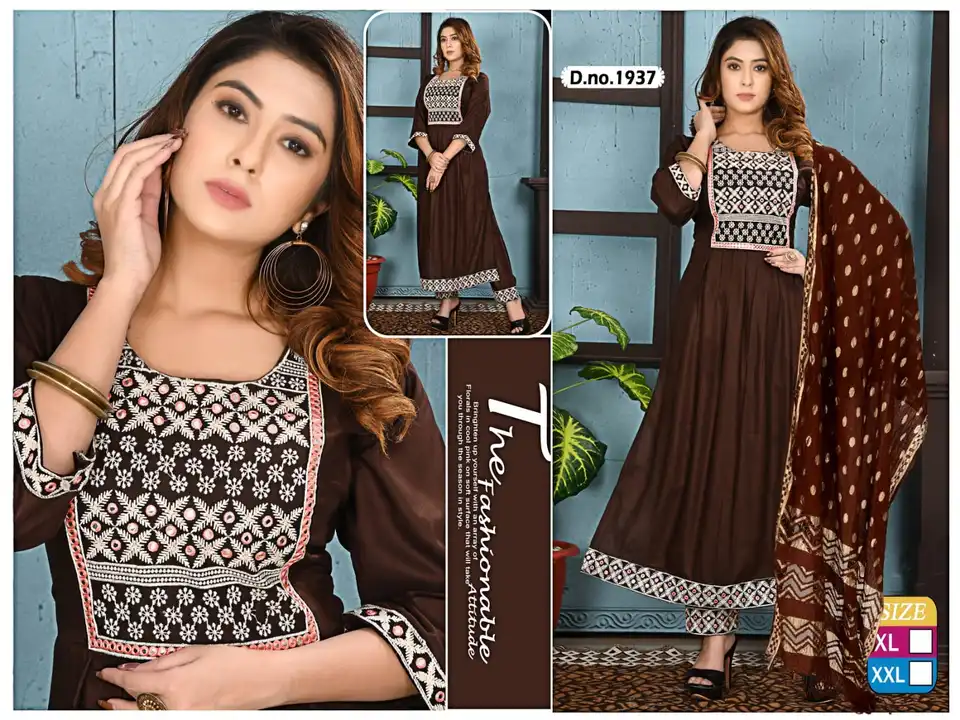 2 pcs sets heavy gowns nayra 3 pcs heavy jorjet sets sharara gherara sets All heavy items range rate uploaded by Radha Creation , Maira sales for Readymade items on 5/17/2023