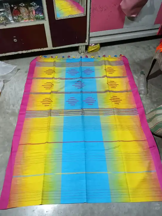 Pure cotton handloom saree with bp            uploaded by Bengal saree house on 5/17/2023