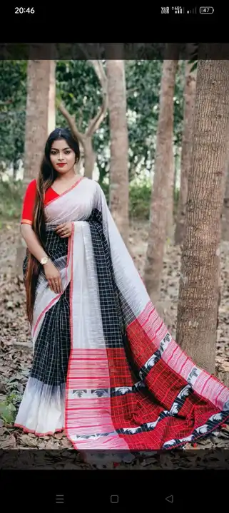 Khadi cotton saree with bp  uploaded by Bengal saree house on 5/17/2023