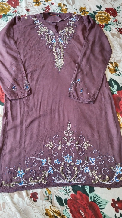 Embroidery Rayon kurti  uploaded by Mahi collection on 5/17/2023