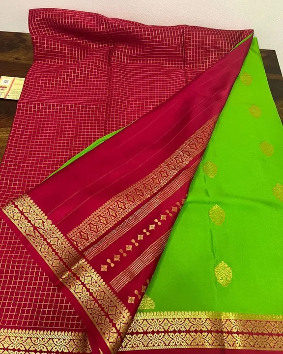 New soft   Mysore silk saree  uploaded by Fashion designer saree  on 5/17/2023