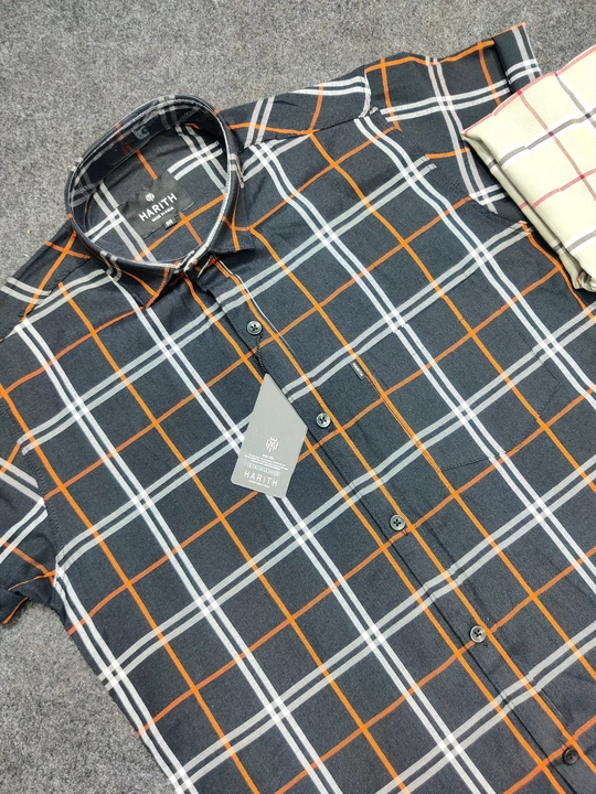 HALF SLEEVE OXFORD COTTON CHECKS FOR WHOLESALE BY HARITHWEAR  uploaded by Siddhi Garments on 5/17/2023