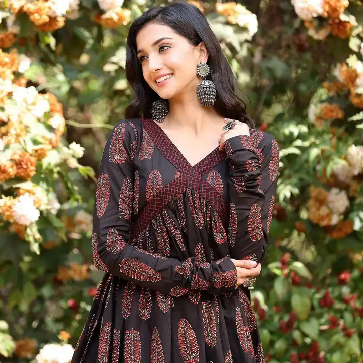 Black Aliya cut style kurta with pant  uploaded by S.T.C Trends.. on 5/17/2023