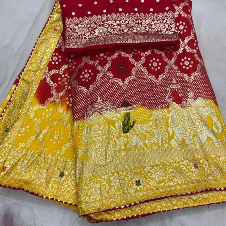 Product uploaded by Jaipuri wholesale gotta patti kurtis nd sarees on 5/17/2023