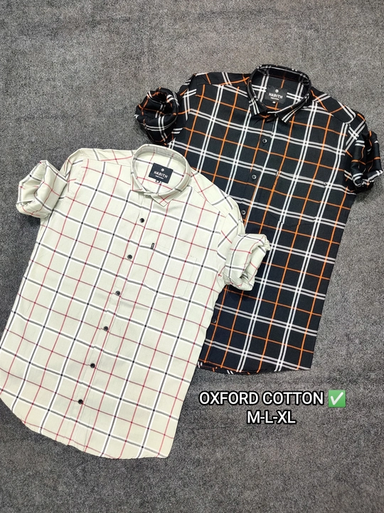 OXFORD COTTON CHECKS FOR WHOLESALE BY HARITHWEAR  uploaded by Siddhi Garments on 5/17/2023