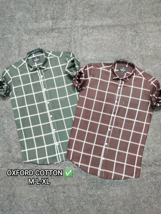 OXFORD COTTON CHECKS FOR WHOLESALE BY HARITHWEAR  uploaded by Siddhi Garments on 5/17/2023