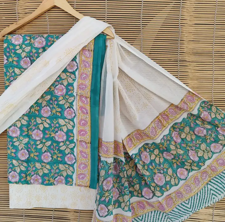 Cotton suit uploaded by Bagru Hand Block Print Jaipur on 5/17/2023