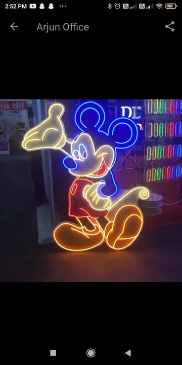 Mickey Neon Sign For Occasions Or Decoration items  uploaded by Shyam enterprises on 5/17/2023